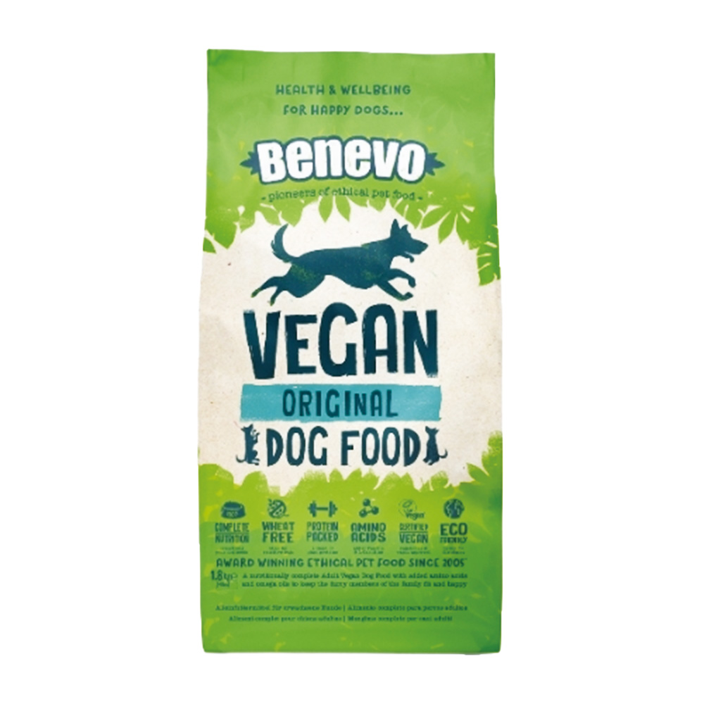 【倆寶貝精品館】Benevo倍樂福 英國素食認證低敏成犬飼料 (班尼佛) 1.8kg ｘ2入, , large