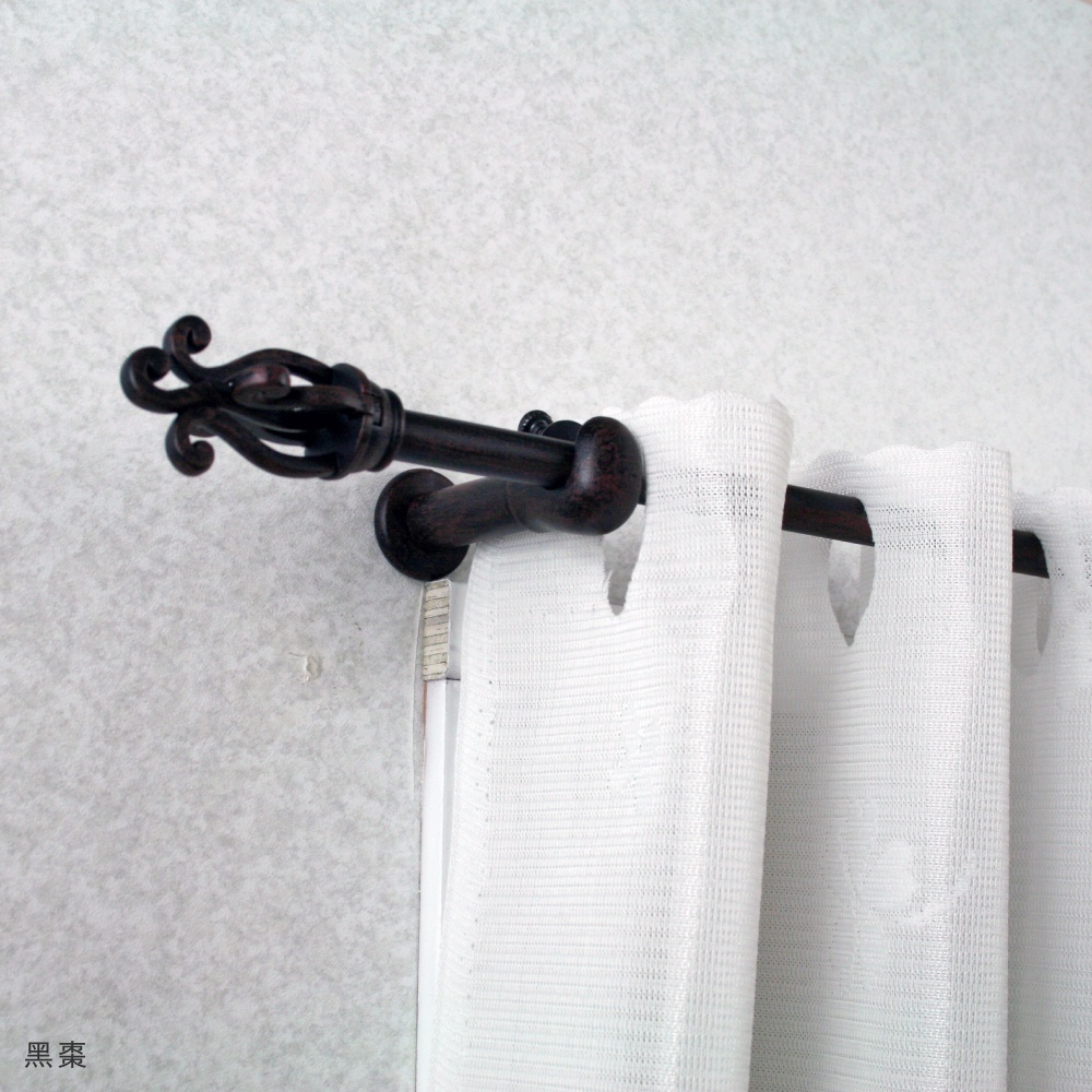 【Colors】伸縮小窗簾桿 水母 183-305cm 管徑 9.8 / 7.8mm 伸縮桿 歐式 復古風格 小窗桿 門簾桿 穿桿, , large