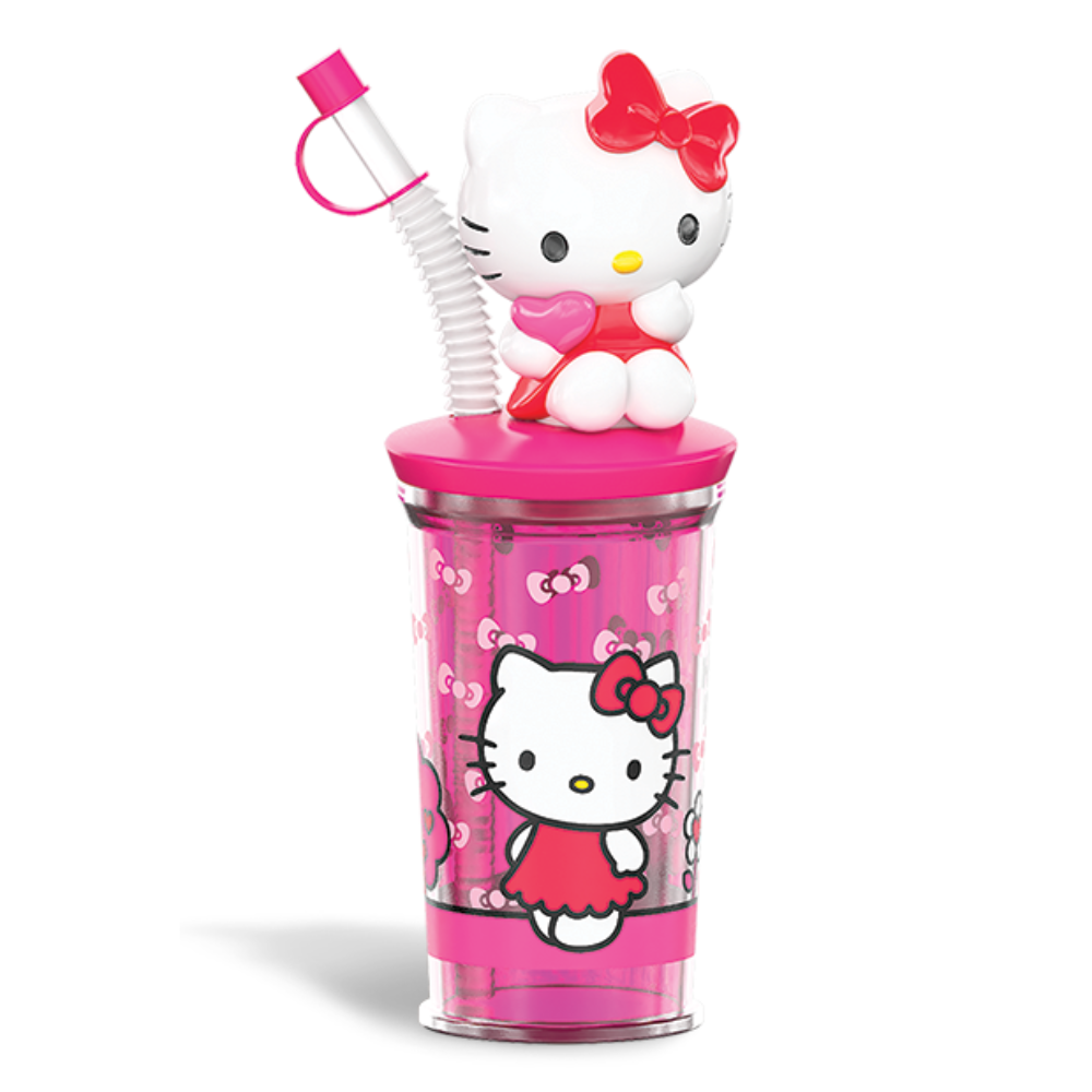 Hello Kitty-吸管水杯(附糖果), , large