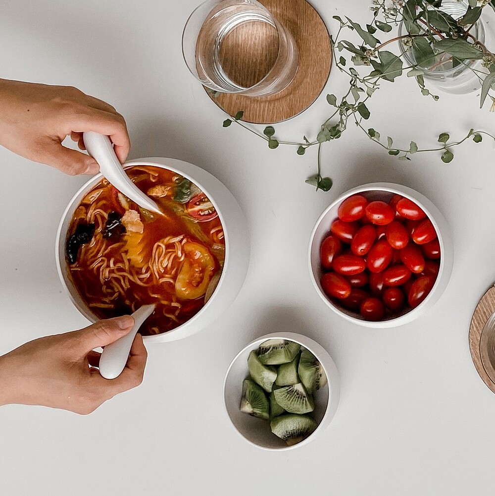 BesoVida 100% Silicone Sustainable Tableware / Triple Set / Chestnut Brown, 栗子棕, large