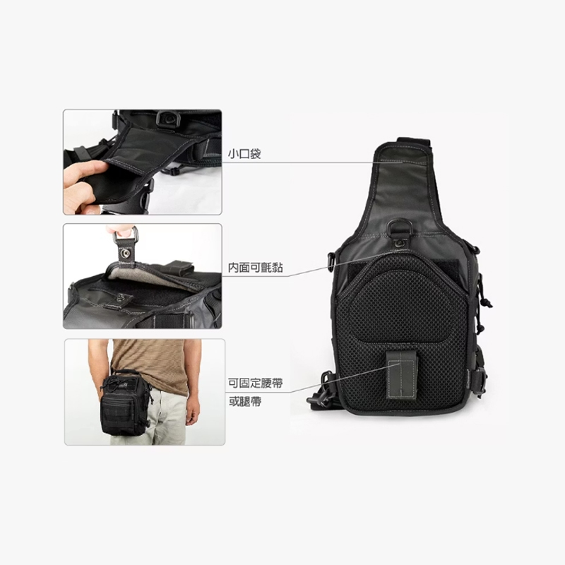 【MAGFORCE】馬蓋先漢堡胸掛包-S 【數位迷彩】 1050D 迷你包 單肩包 軍用背包 斜背包 台灣製, , large