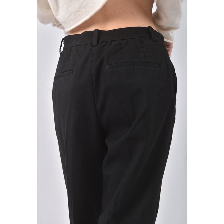 (S) uniqlo高腰質感黑色長褲二手衣, , large