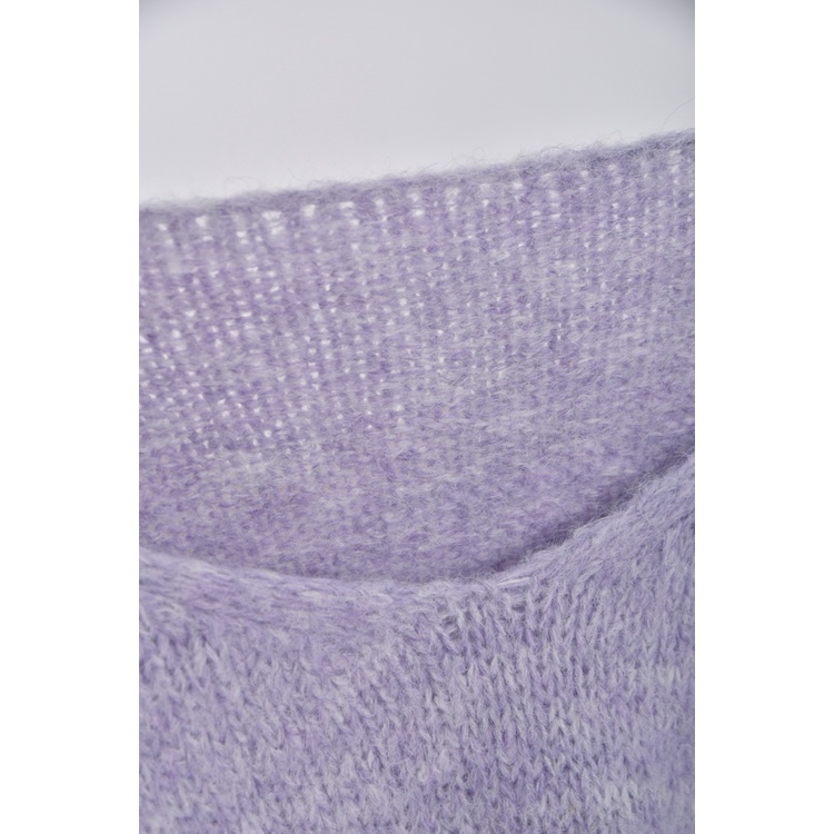 (XL) niceioi質感羊毛V領紫色長袖上衣二手衣, , large