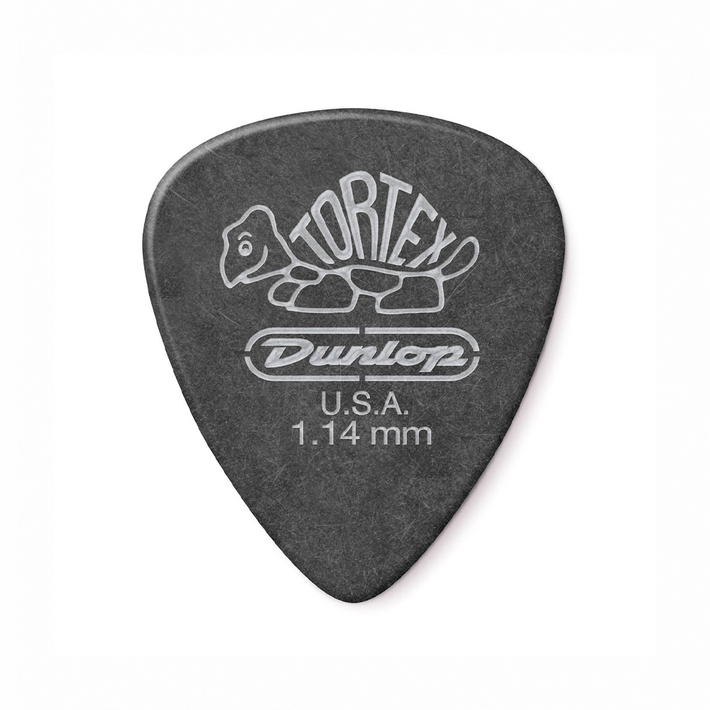 Jim Dunlop Tortex Pitch Black Standard 488R 1.14mm Pick, , large