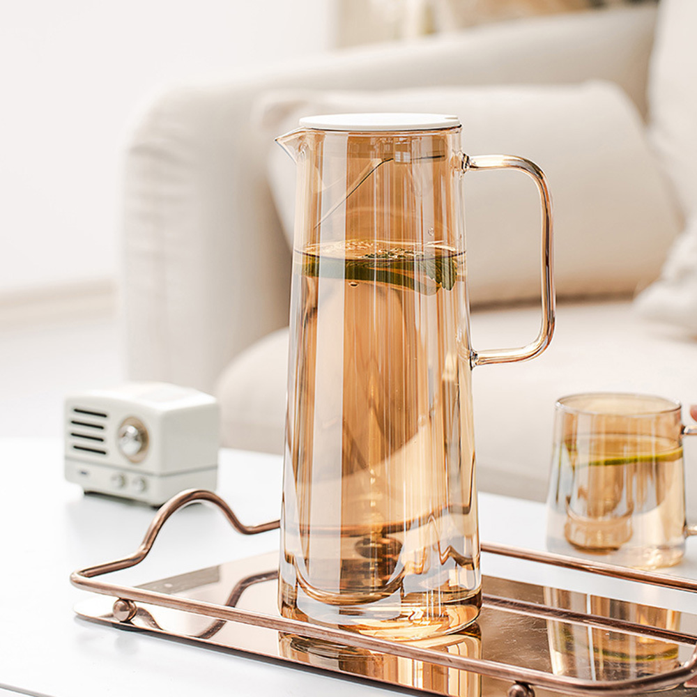 【GlassKing】GK-846 歐式冷水壺 玻璃冷水壺 耐熱泡茶壺 #304不鏽鋼過濾片 大容量冷水壺, , large