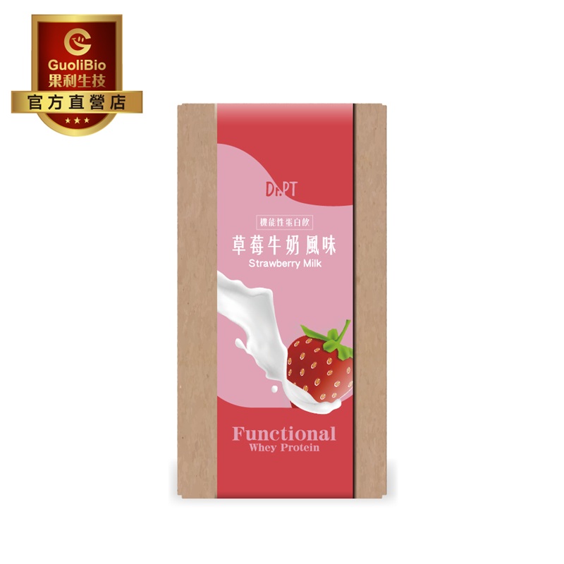 【Dr.PT 】機能性蛋白飲 (7入/盒) 草莓牛奶風味(效期：2025/11/1), , large
