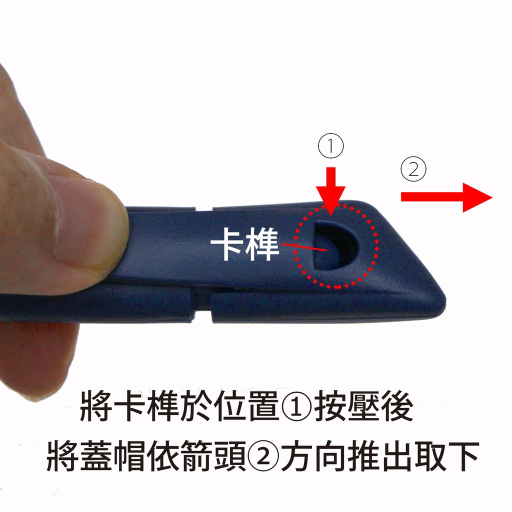 PLUS普樂士 CU-001N 美工刀(附廢棄盒.刀片)藍色, , large