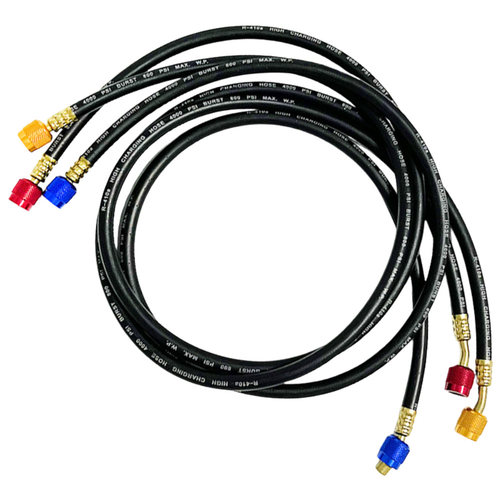 R134a冷媒黑鑽皮管1.5M/紅黃藍, , large