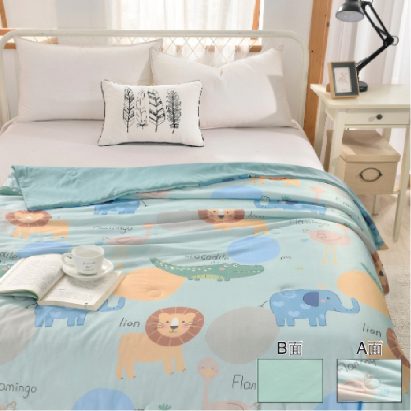 Printed summer double quilt, , large