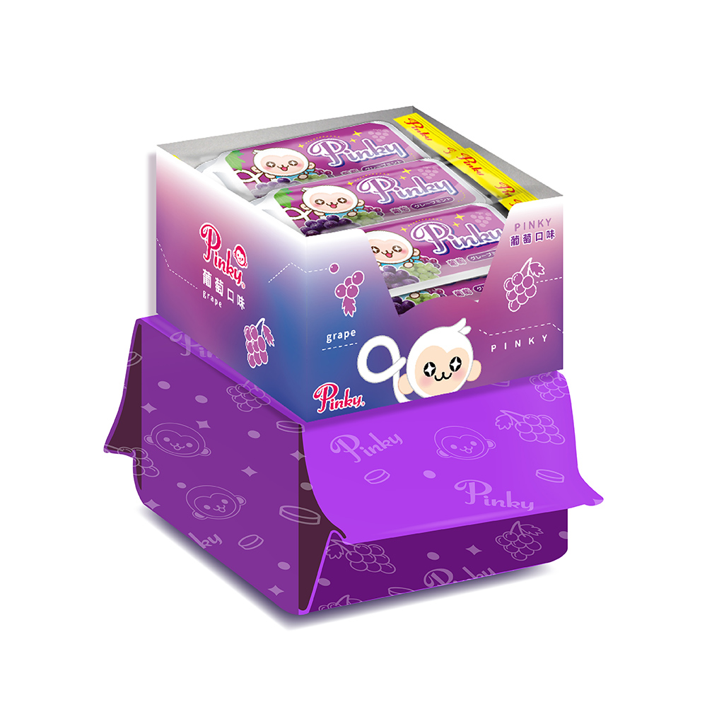 【五洲生醫】Pinky薄荷糖(葡萄) - (12入/盒), , large