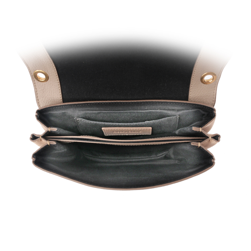 SEE BY CHLOE HANA bag 小型麂皮皮革斜背包/灰色, , large