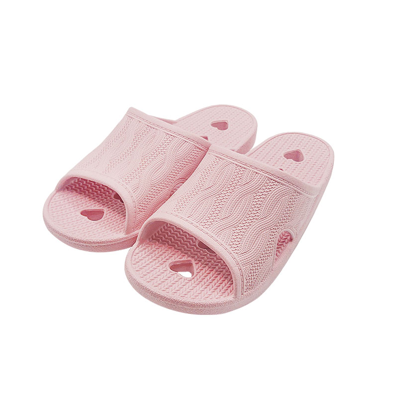 舒壓抗菌排水浴室拖鞋-粉37~40