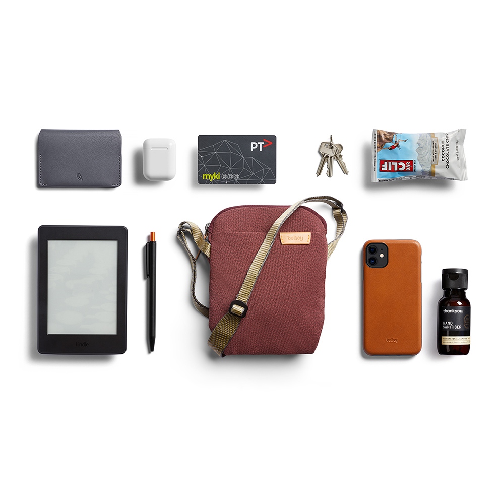Bellroy 城市斜背包 側背包 小包 收納隔層-磚紅色, , large