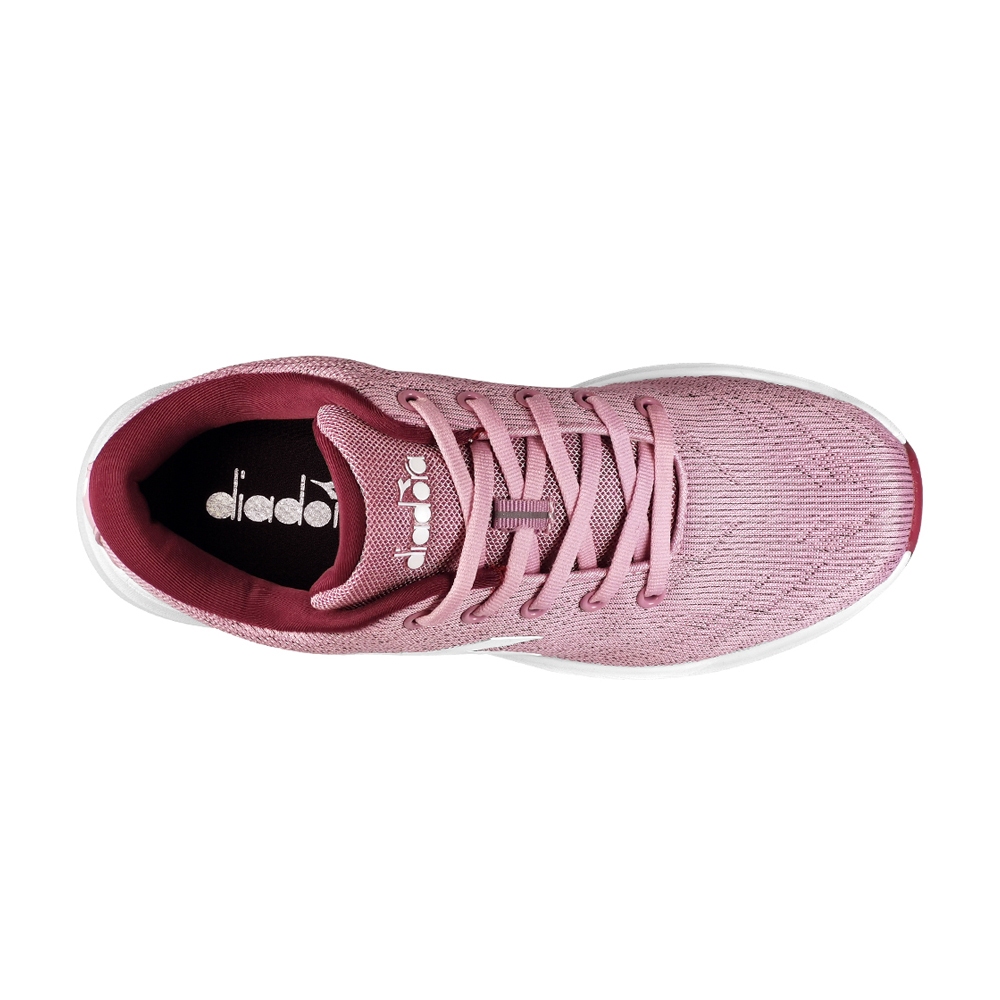 DIADORA迪亞多那 輕量專業慢跑鞋 女運動鞋 女鞋 透氣 強韌梭織 保護後跟 吸震 減壓 輕盈 耐磨 防滑 粉 灰紫, , large