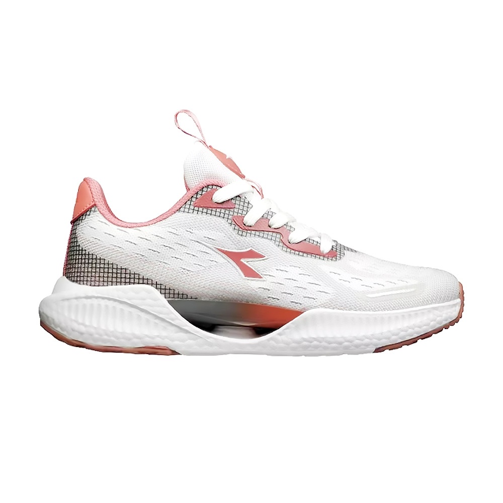 DIADORA迪亞多那 專業避震跑鞋 女運動鞋 女鞋 慢跑鞋 輕量 透氣 吸震 Q彈 足弓支撐 耐磨 止滑 藍 灰粉, , large