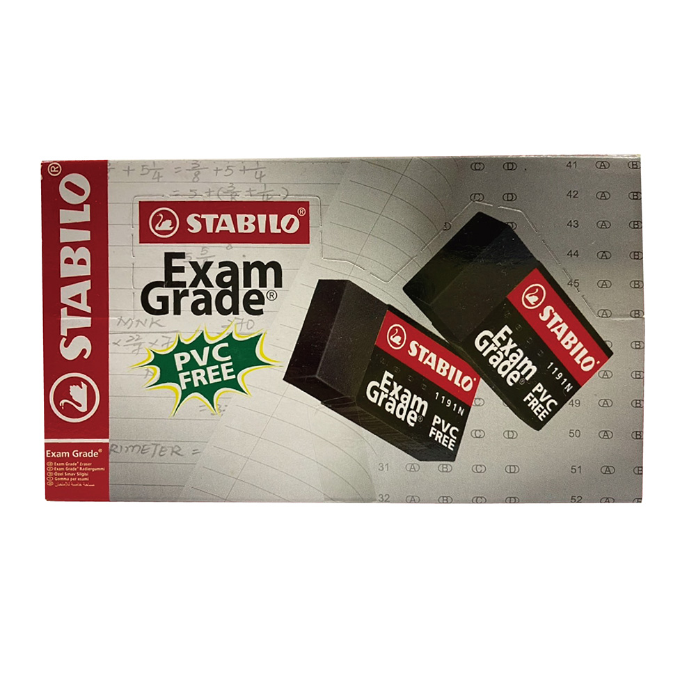 【STABILO】德國天鵝 思筆樂 黑色環保橡皮擦 小 36入 /盒 1191N, , large