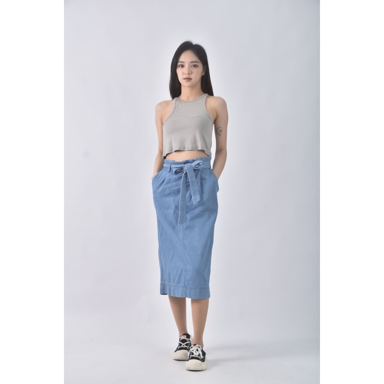 (S) lativ棉質純棉藍色長裙二手衣, , large