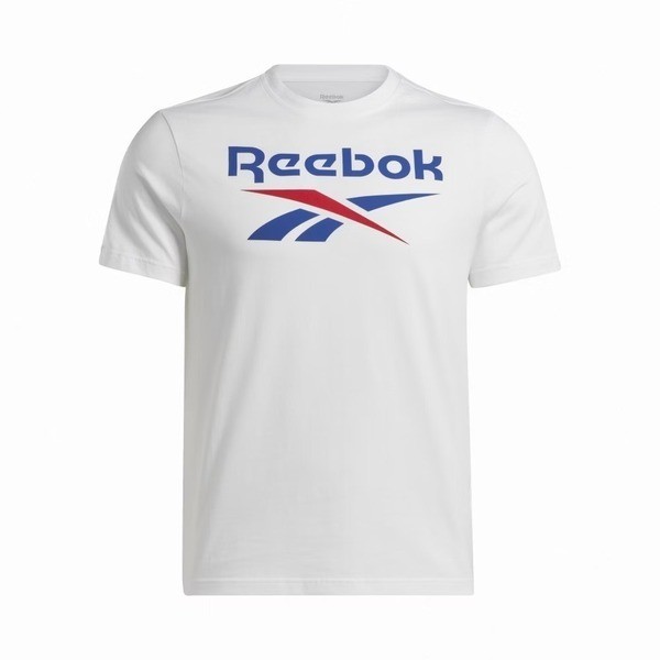 Reebok Identity Big Logo Tee 男 短袖 上衣 T恤 白 [100037049], , large