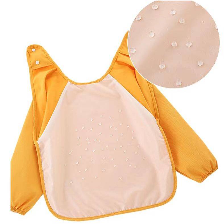 [Kaimei Cotton Industry] 2 entries into the group, random and excellent children's long-sleeved waterproof bibs, children's reverse dressing, painting clothes, blouses, blouses, waterproof clothes, waterproof bibs, long-sleeved waterproof clothes, , large