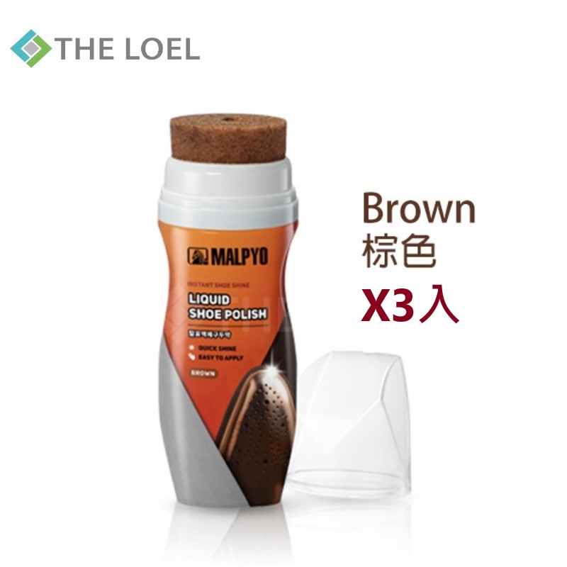 THE LOEL Liquid Shoe Polish 75ml (Brown ) (1pc), , large