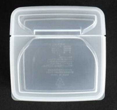 Half-open lid storage box, , large