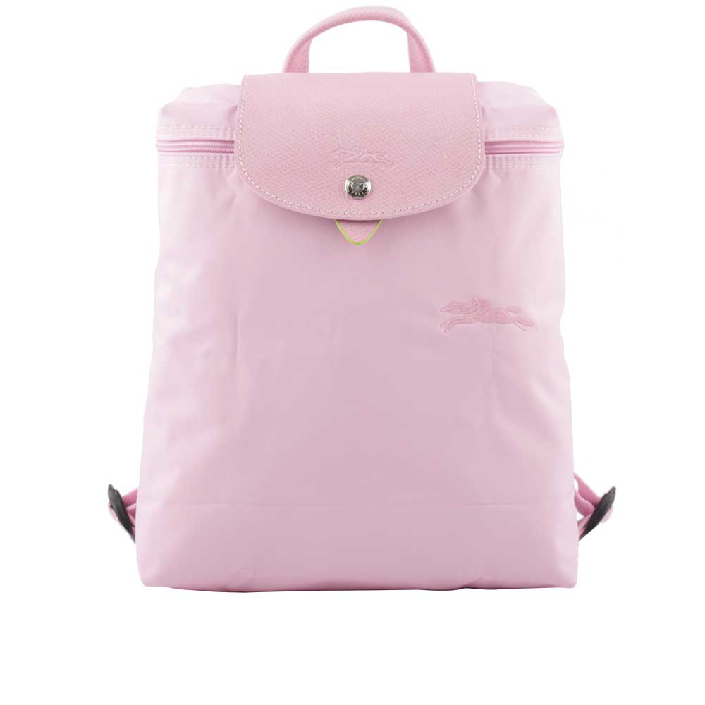 LONGCHAMP LE PLIAGE GREEN再生帆布折疊後背包/粉色, , large