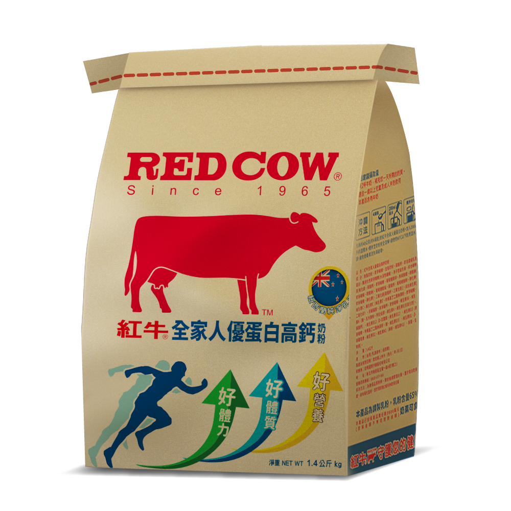 紅牛全家人優蛋白高鈣奶粉 1.4kg, , large