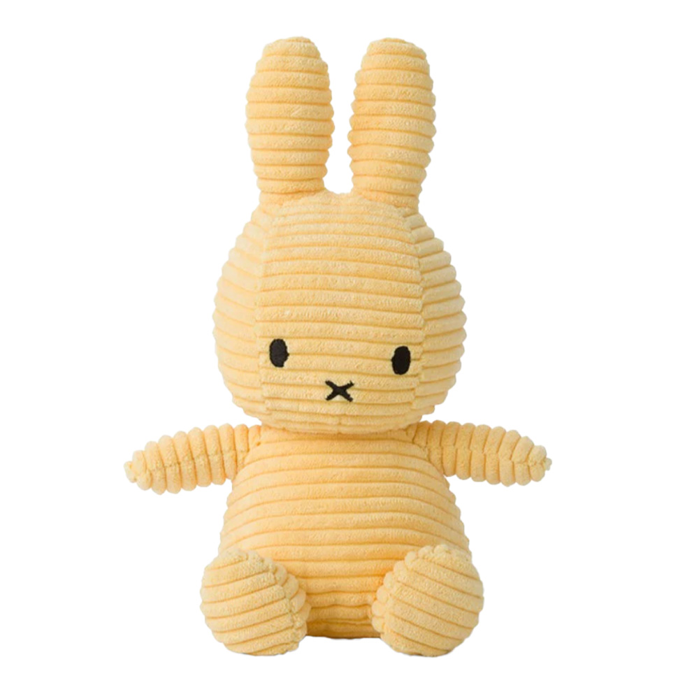【Bon Ton Toys Miffy 米菲兔】ECO燈芯絨填充玩偶23cm #奶油黃, , large
