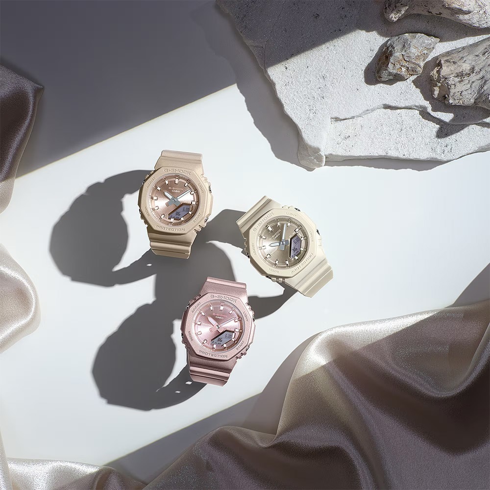 CASIO 卡西歐 G-SHOCK 珍珠光系列八角手錶 女錶 GMA-P2100ST-7A, , large