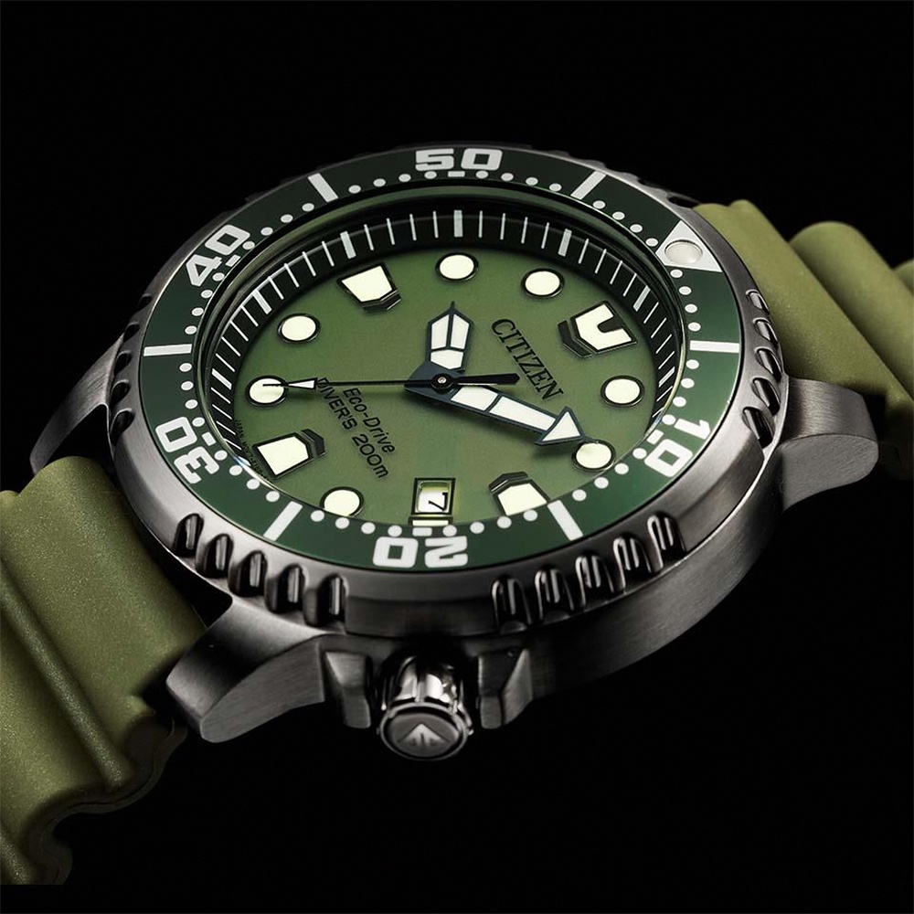 CITIZEN 星辰 PROMASTER 限量 MARINE 光動能200米潛水錶 BN0157-11X, , large
