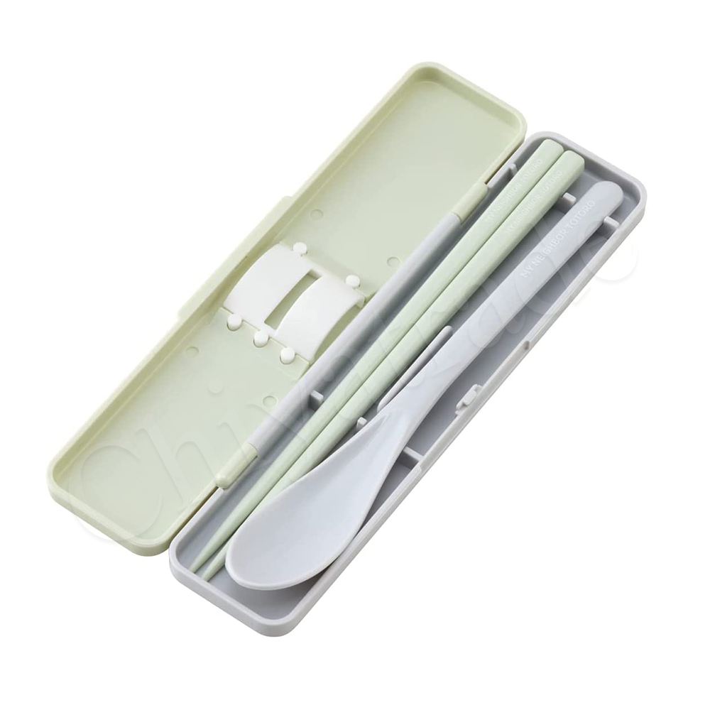 【百科良品】日本製 環保筷子+湯匙組 抗菌加工Ag+ 18CM(日本境內版)-任選款 龍貓/角落生物/哆啦A夢/拉拉熊, , large