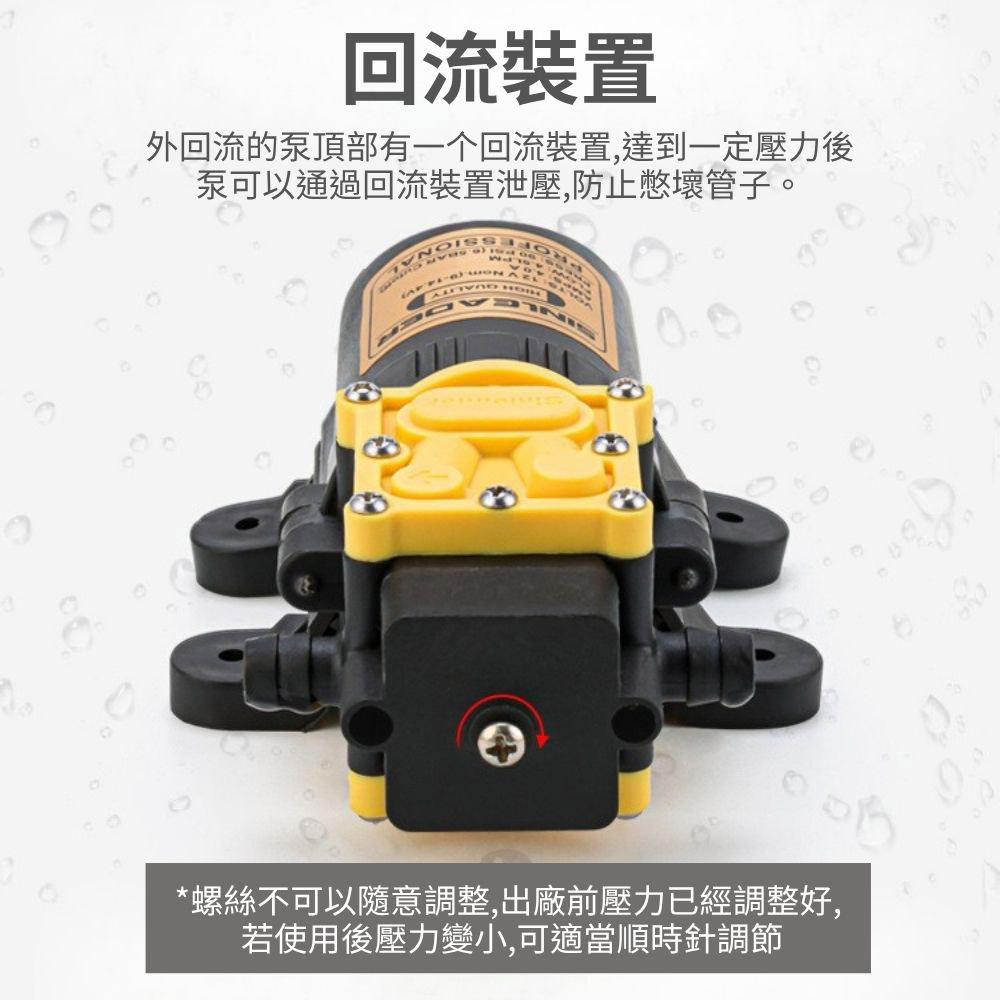 Electric sprayer motor pump / 12V-6L/min high-pressure water pump, , large