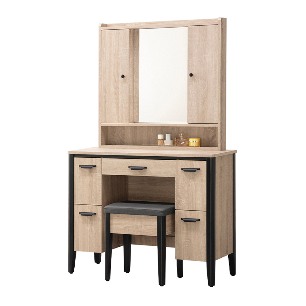 【唯熙傢俱】威尼斯橡木色3.2尺化妝台, , large