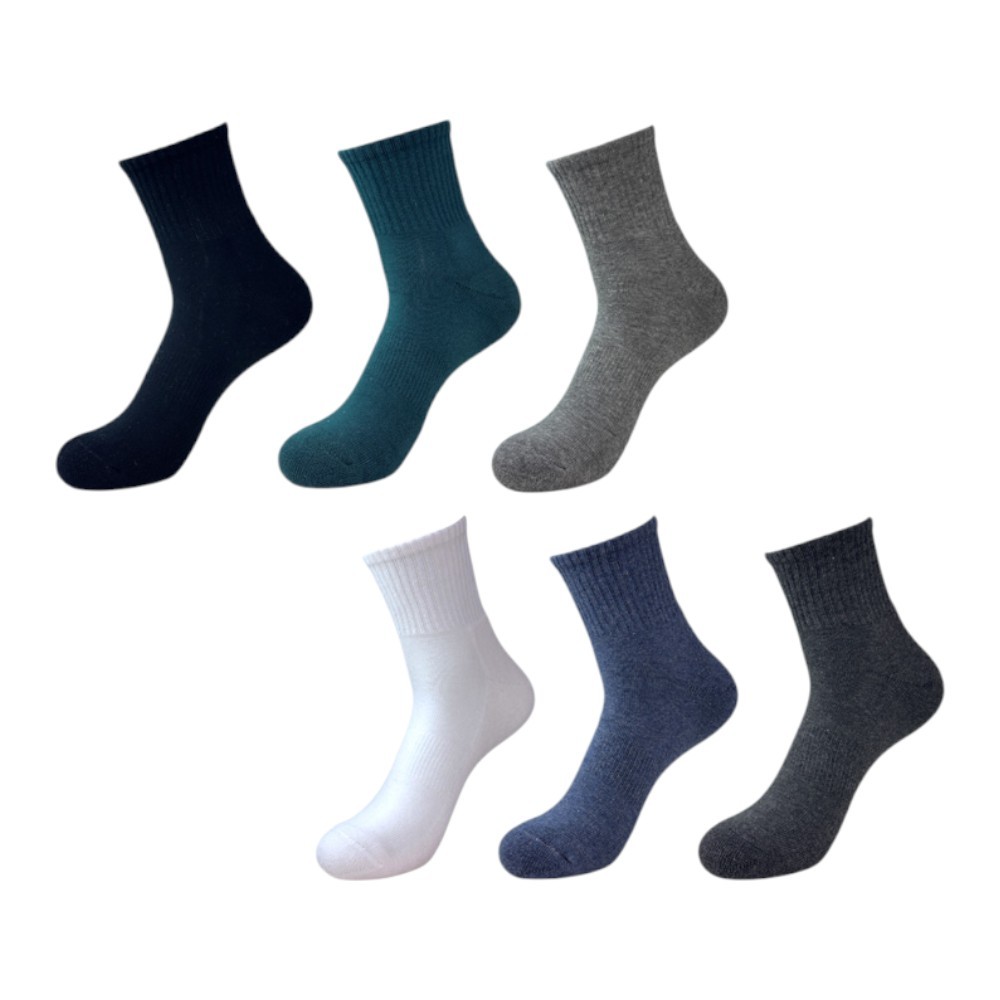 【BVD】氣墊男1/2襪<墨綠>B653 毛巾底 運動襪 休閒襪, , large