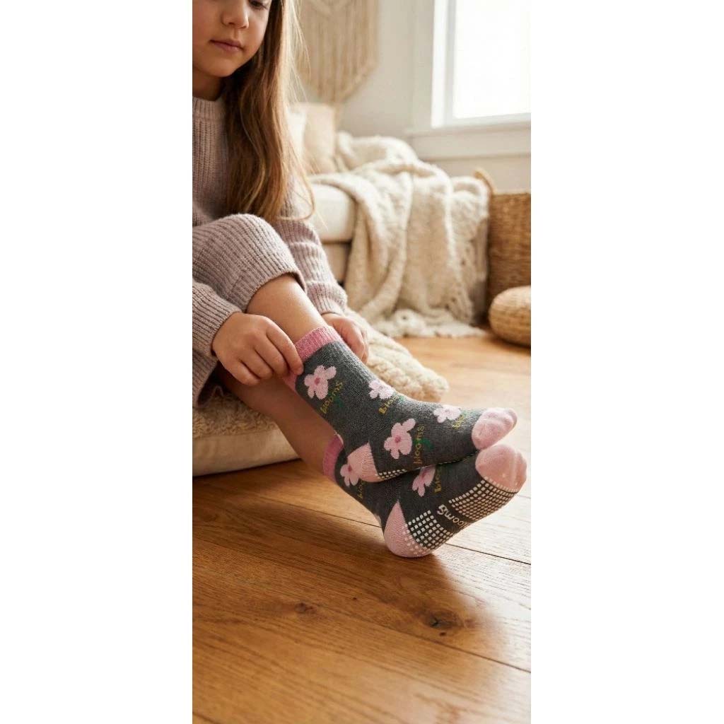 [Kaimei Cotton Industry] 10 pairs of random excellent pure cotton non-slip children's socks, sweet pink style, flower children's socks, cartoon children's socks, cute socks, boys and girls socks, rabbit 17-21cm, , large