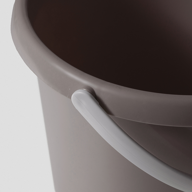 GINII基尼|質感加厚手提水桶 12L 香頌粉/塑膠水桶 圓型水桶 手提水桶 多用途水桶 泡腳 園藝 洗澡桶, 香頌粉, large