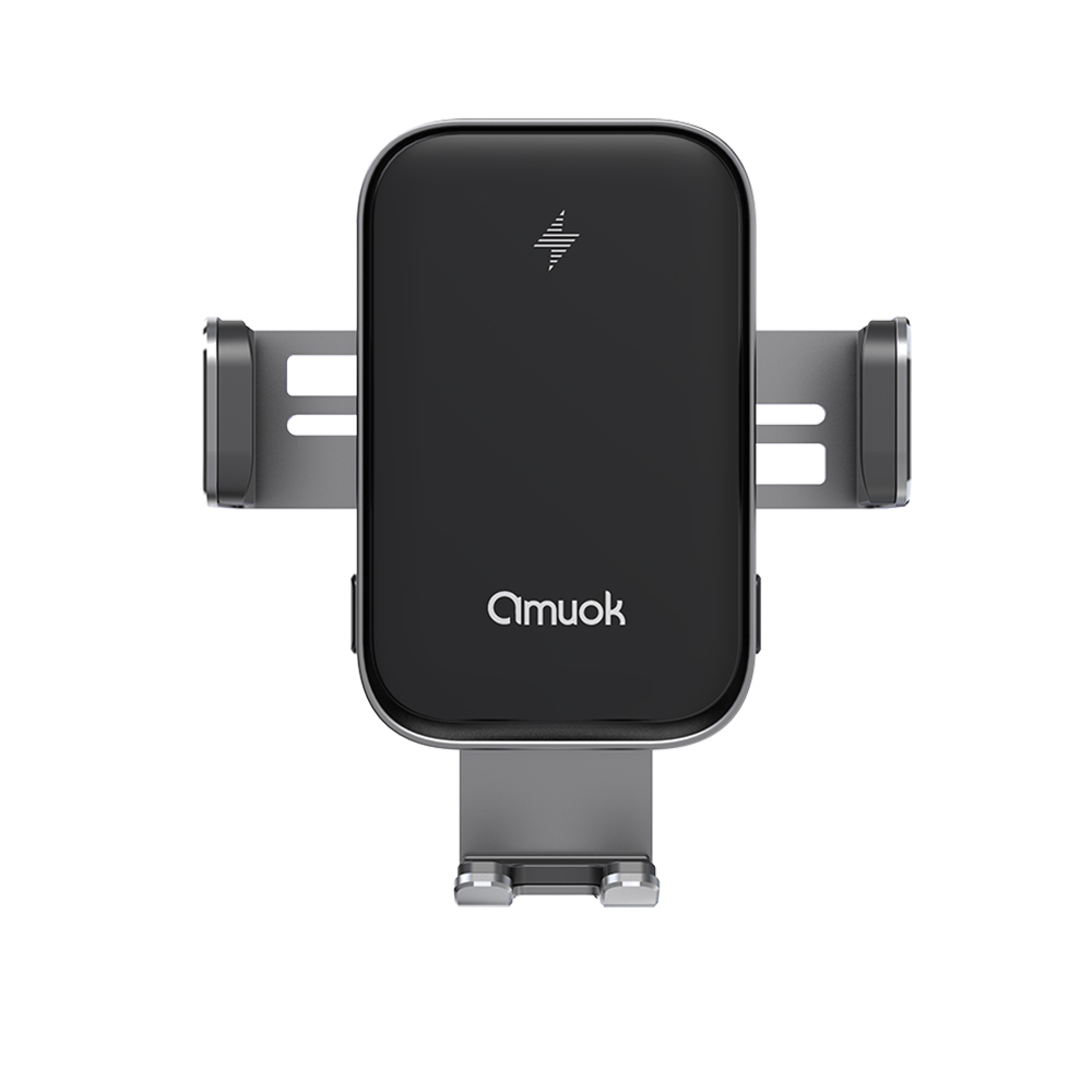 【amuok】FLEXI SENSE Automatic wireless car mount(Black), , large