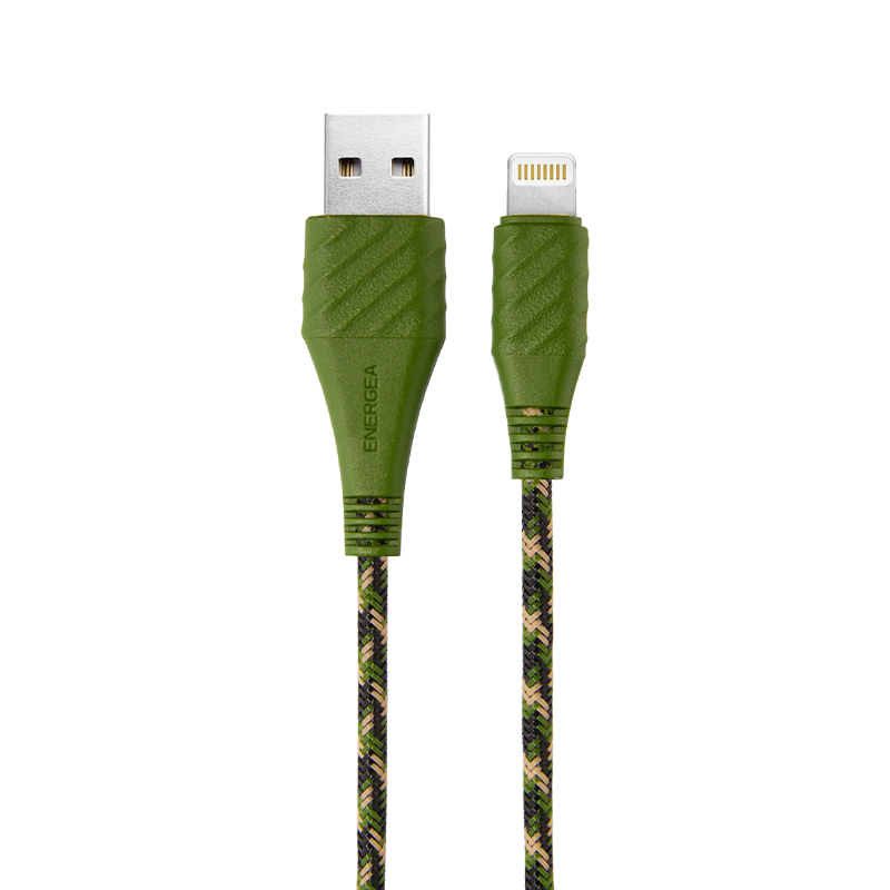 [亞瑟3C] ENERGEA Lightning to USB-A NyloXtreme 編織耐彎折快速充電線  1.5M-綠色, , large