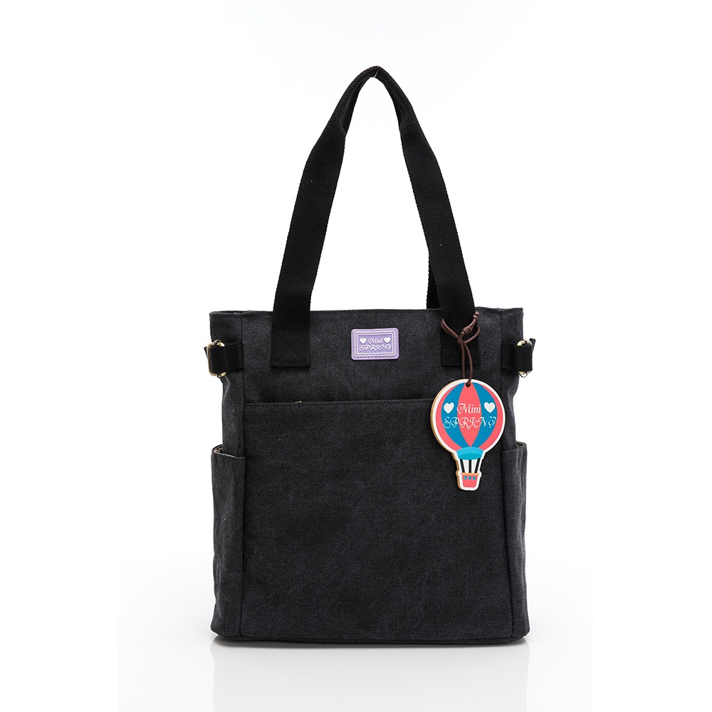 SPRING-日式簡約帆布袋 復古帆布肩背包 帆布側背包 A4可放手提肩背豎款帆布包-多色, , large