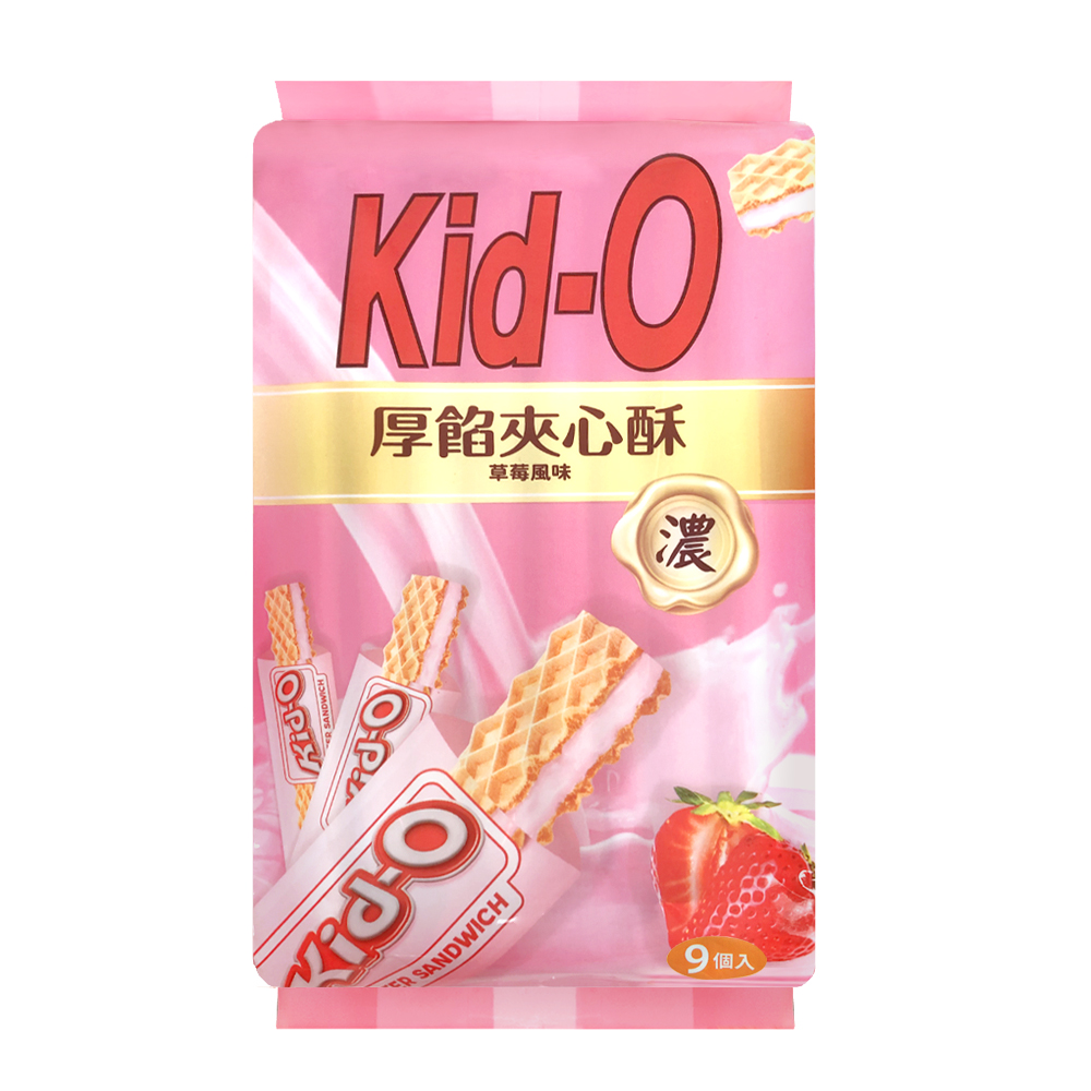 Kid-O厚餡夾心酥分享包(草莓風味), , large