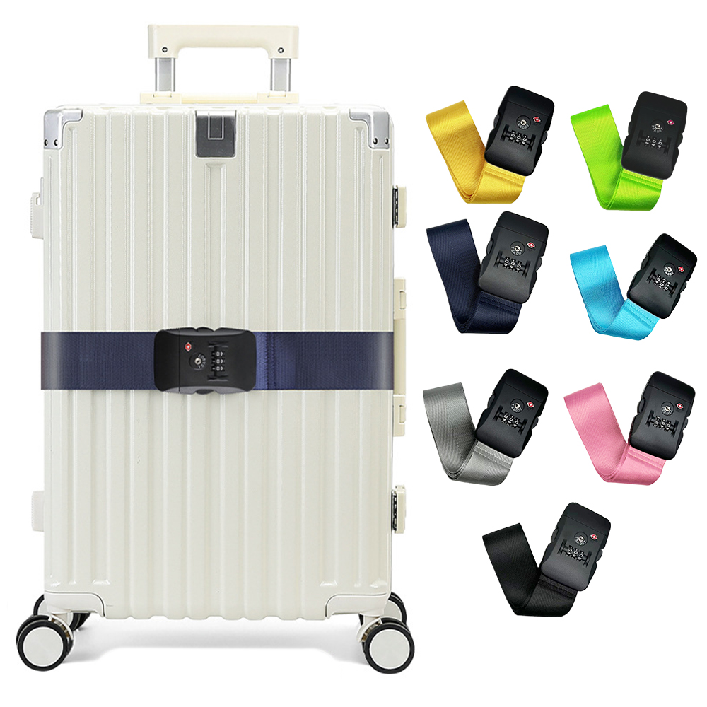 TSA-Approved Luggage Strap / Navy Blue / 1 Strap, 海軍藍, large