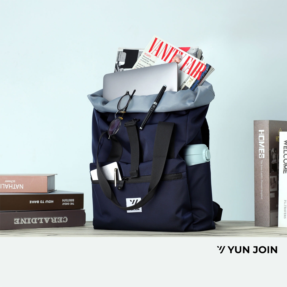 【YUNJOIN】TWILL-Stylish multifunctional lightweight backpack, , large