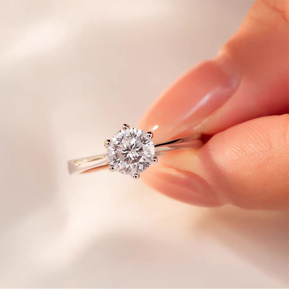 【CITY STAR】IGI Classic Six-Prong 1-Carat Diamond Ring (D/VVS and above/3EX), , large
