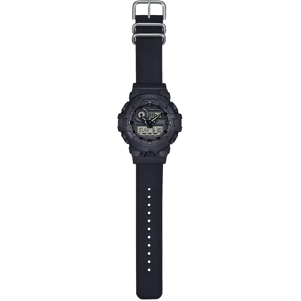 CASIO 卡西歐 G-SHOCK 尼龍錶帶 雙顯手錶 GA-700BCE-1A, , large