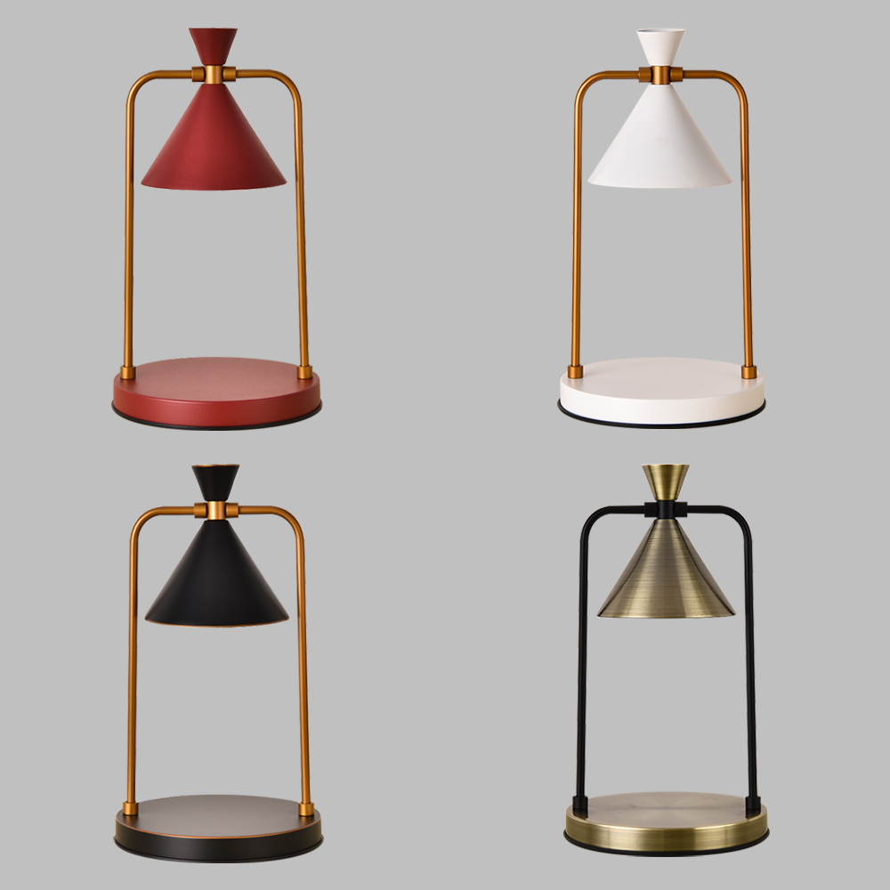 lussuoso - Classic and elegant dimmable timed wax melting lamp - textured black, , large