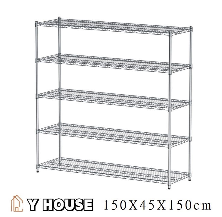 【Y HOUSE】150x45x150 cm heavy-duty five-layer iron rack heavy-duty rack heavy-duty iron rack, , large