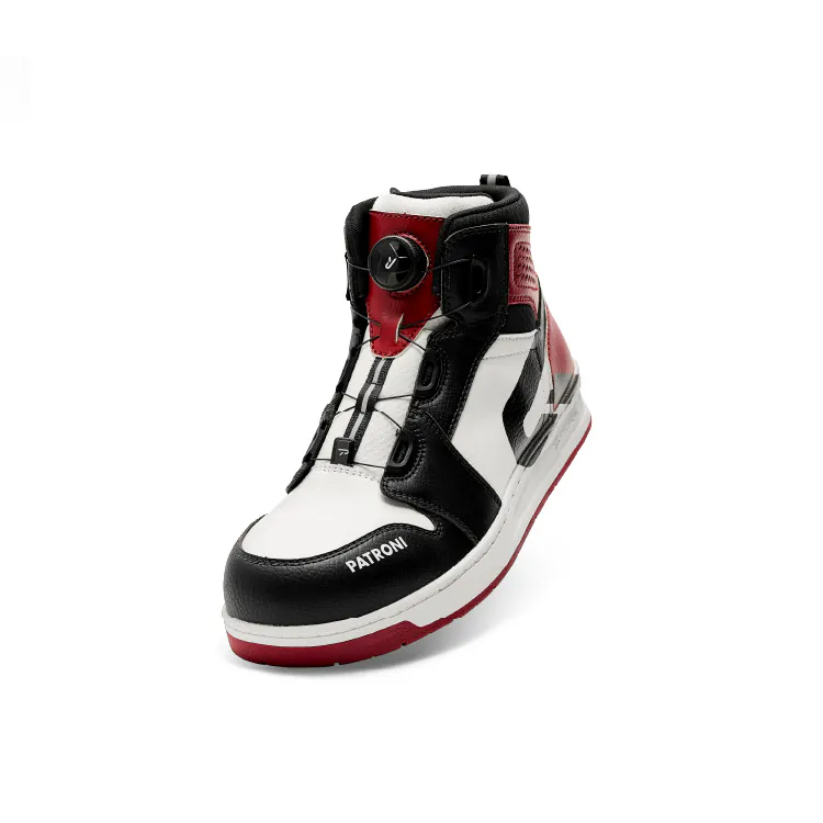 【PATRONI】極潮靴-紅-鞋面防水快旋鈕絕緣安全鞋, , large