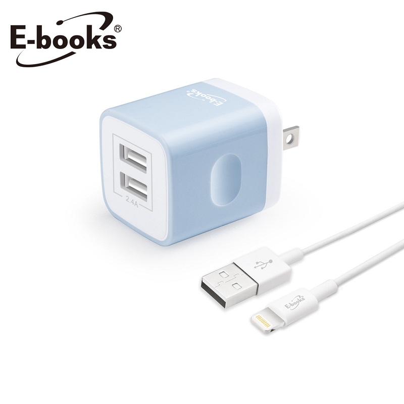 E-books B52 2.4A USB 2-Port Charger, , large