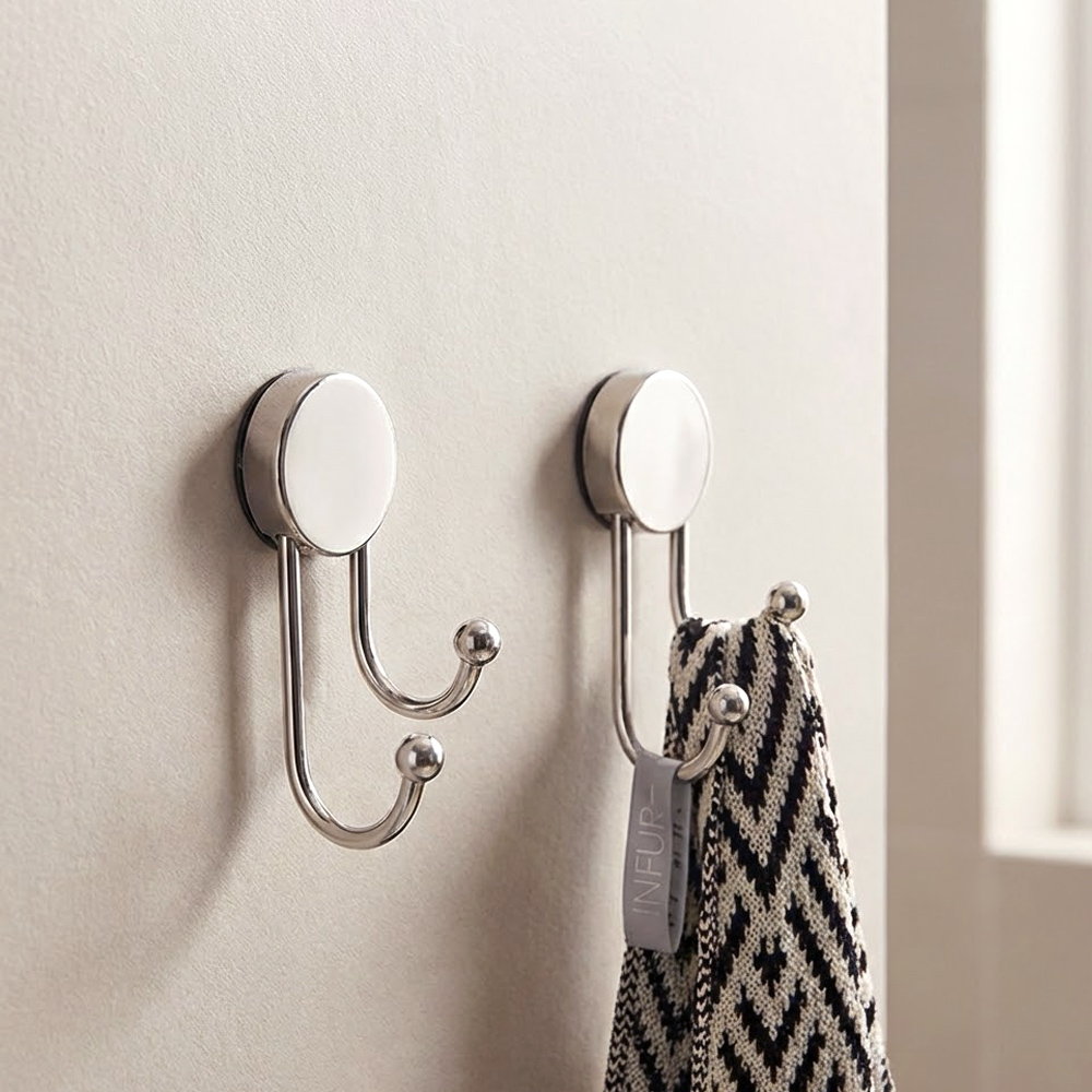 【上手家居】質感不鏽鋼吸盤掛鉤(無痕掛勾/吸盤掛勾/牆壁掛鉤/廚房掛鉤/浴室掛鉤), , large