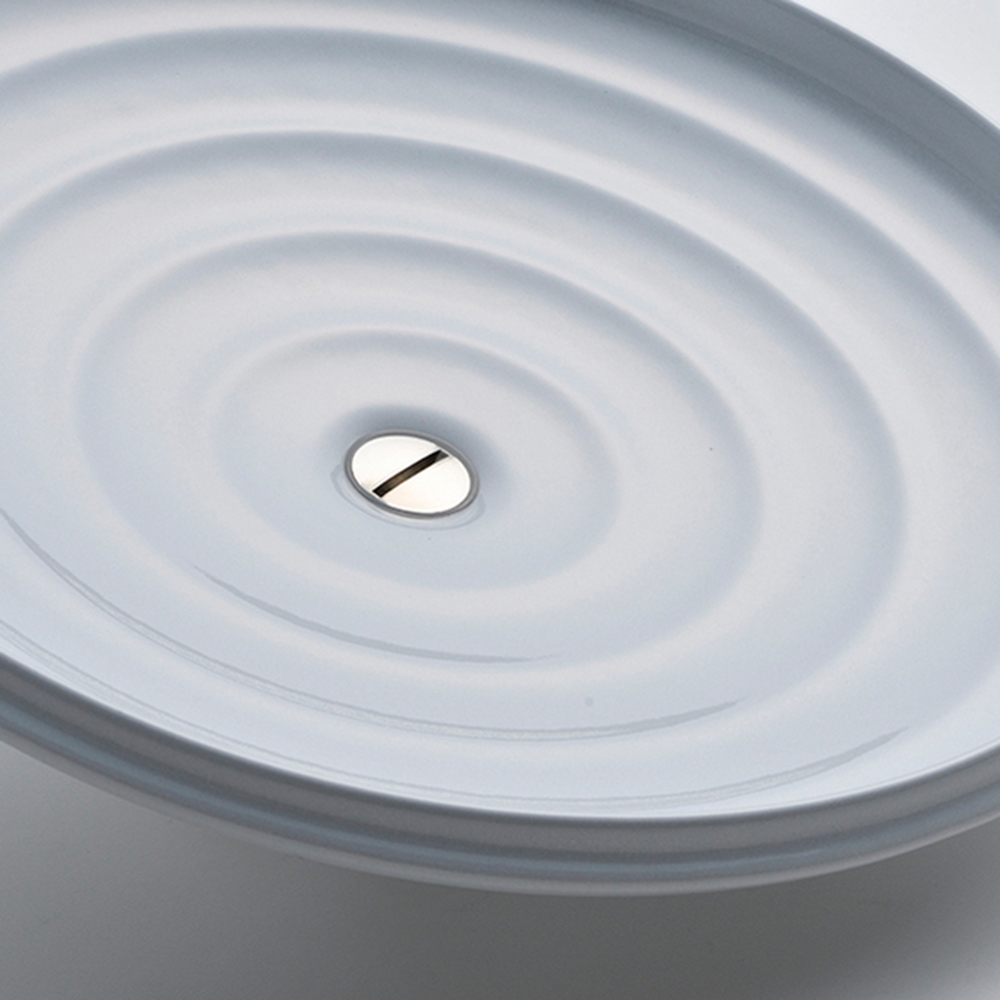 Unilloy Ultra-Light Enameled Cast Iron 24cm Shallow Pot - Simple White, 簡約白, large